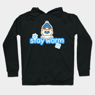 Stay Warm Cute Hamster Design Hoodie